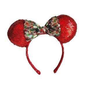Disney Minnie Ear Headband- Christmas